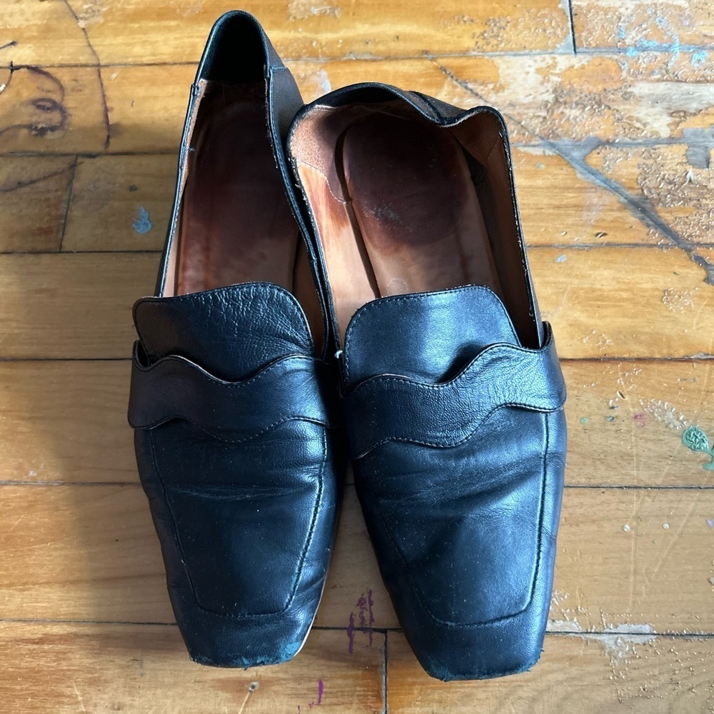 Maguire lambskin Black Leather Loafers - Picture 2 of 7